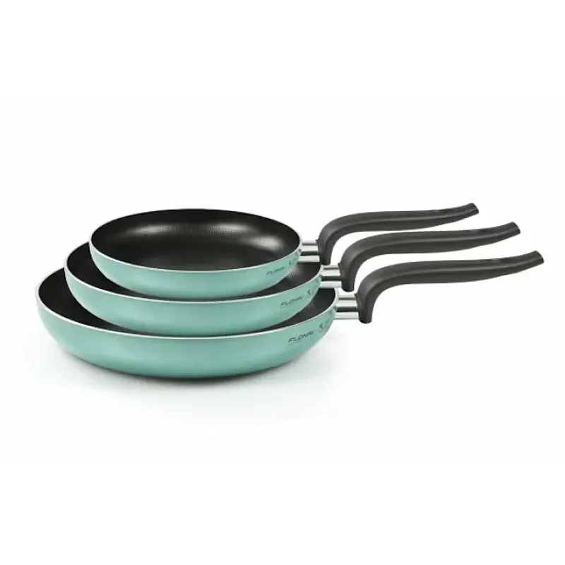 Set 3 tigai Flonal, The Wall, dimensiune 20/24/28cm, Turcoaz - Studiocasa.ro