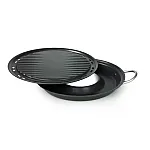 Tigaie Grill fara fum Flonal, NON SMOKE, 30cm, 2 piese, Grill cu recipient de apa - Studiocasa.ro