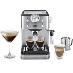 Espressor manual DELONGHI Classic EM450.M, 1.7l 1300W, 15 bar, sistem manual de spumare, argintiu - Studiocasa.ro