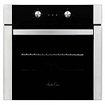 Pachet Cuptor Electric Incorporabil, Studio Casa Venezia Clasic, Ln605Blk, 56L, Clasa A, Termostat, 8 Functii + Plită pe gaz incorporabilă Nuova Cucina, 60cm, 4 arzătoare, Wok, sticlă neagră - Studiocasa.ro