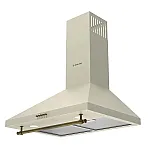 Hota decorativa rustica, 60 cm, Studio Casa Onda Beige Retro, 1 Motor Turbo, 3 viteze - Studiocasa.ro