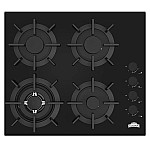 Pachet Cuptor electric incorporabil Studio Casa Ambra Nero FE808, 8 functii, Ventilator, Timer digital, 80 l, Grill electric, Clasa energetica A, Sticla neagra + Plită pe gaz incorporabilă Nuova Cucina, 60cm, 4 arzătoare, Wok, sticlă neagră - Studiocasa.r
