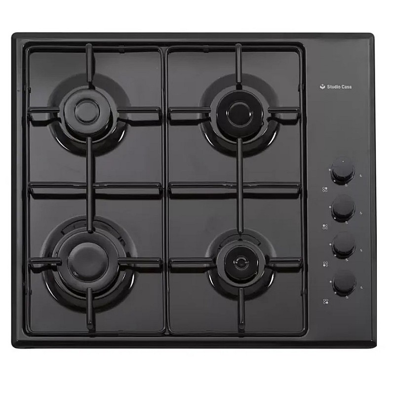 Pachet Cuptor electric incorporabil Nuova Cucina, 60 cm, sticlă neagră, 6 funcții, curățare catalitică, Clasa A + Plita pe gaz Studio Casa PG660 ISEO Black, 4 arzatoare gaz+Hota incorporabila telescopica Studio Casa Iseo New Black - Studiocasa.ro