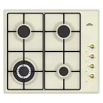 Pachet incorporabil rustic Cuptor electric si plita gaz Duo Retro Beige Star Nuova Cucina, 60 l, Wok, Timer mecanic, Curatare catalitica, Ventilator, 6 functii, Clasa A, Bej - Studiocasa.ro