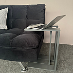 Masuta cafea laterala, Studio Casa, din lemn, Negru - Studiocasa.ro