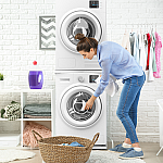 Kit 2 in 1 universal de suprapunere a masinii de spalat si a uscatorului de rufe, Meliconi , The Tower - Studiocasa.ro