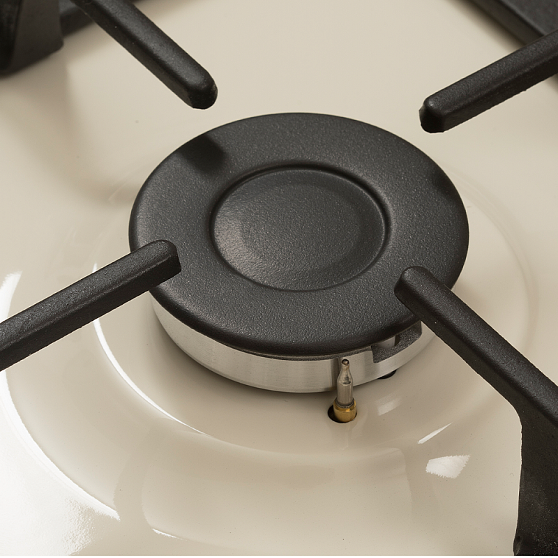 Plita Rustica Gaz, Incorporabila, 4 Arzatoare gaz, Studio Casa Dolce Vita PDV60, Gratare fonta, Aprindere electrica, Valve de siguranta, Crem - Studiocasa.ro