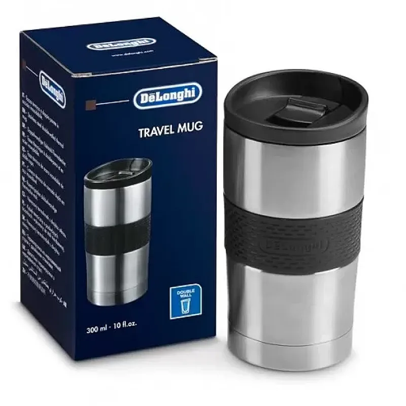 Cana termica pentru calatorie , pereti dubli, 300 ml, DLSC070, Delonghi - Studiocasa.ro