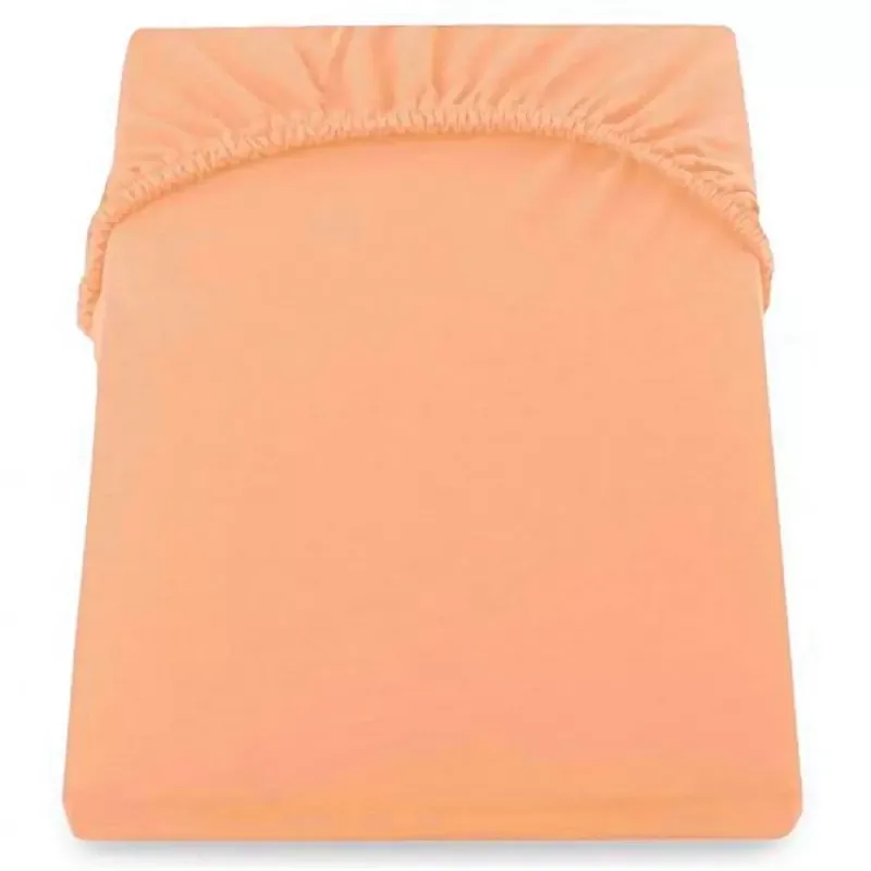 Cearceaf De Pat Cu Elastic 160*200+25 Cm  Yuny  Mally Home – 100%Bbc - Orange - Studiocasa.ro