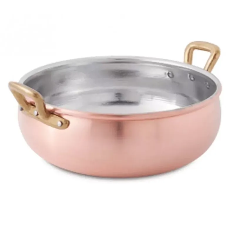 Cratita din cupru cu manere, 28cm, traditionala, Studio Casa - Studiocasa.ro