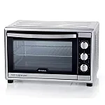 Cuptor electric Ariete 986, 1800 W, 45l, 6 pozitii de gatire, Ventilatie, Rotisor, Timer, Geam dublu, Accesorii incluse, Argintiu - Studiocasa.ro