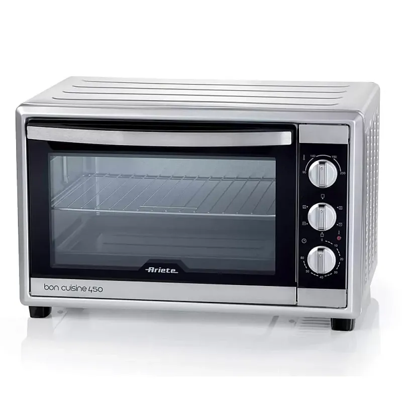 Cuptor electric Ariete 986, 1800 W, 45l, 6 pozitii de gatire, Ventilatie, Rotisor, Timer, Geam dublu, Accesorii incluse, Argintiu - Studiocasa.ro