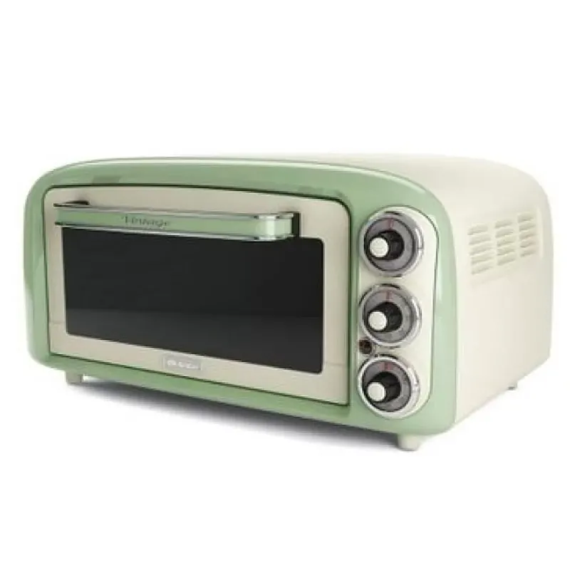 Cuptor electric Ariete, Vintage 979, 18 l, 1380 W, Rustic, Crem / Verde - Studiocasa.ro