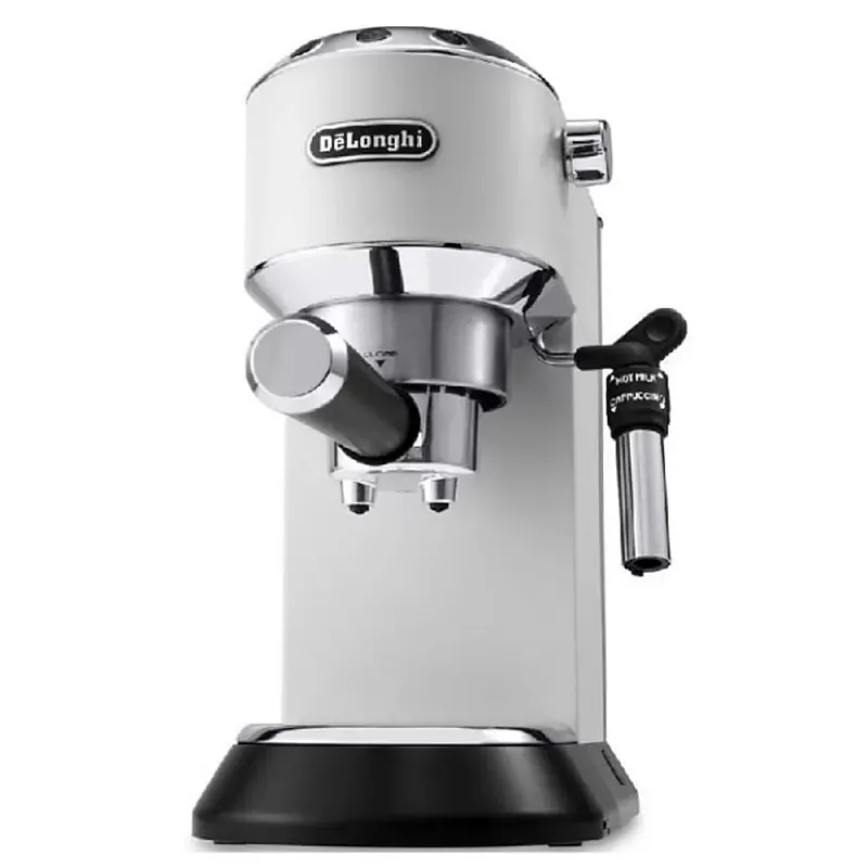Espressor manual DeLonghi Dedica Style EC 685.W, 1300 W, 15 Bar, 1.1 l, Slim, Alb - Studiocasa.ro