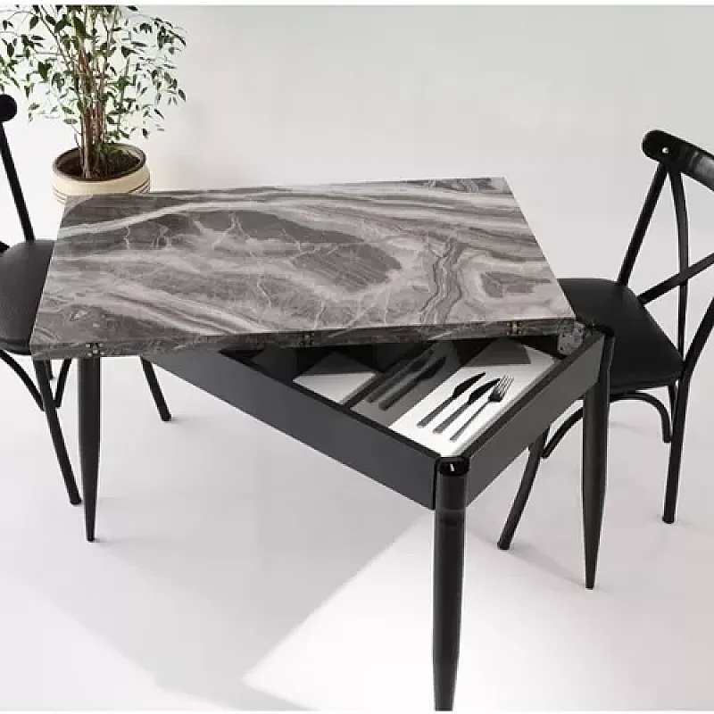 Masa Extensibila Cu Spatiu Depozitare , Space  Smart Living Studio Casa, Grey - Studiocasa.ro