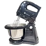 Mixer cu bol Studio Casa BSC183 Black Stripe, 300 W, Bol rotativ inox 2 l, 5 Viteze + Turbo, Negru / Inox - Studiocasa.ro