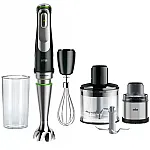Mixer vertical Braun MQ9138XI, 1200 W, Pahar gradat 0.6 l, Tocator 0.5l, Tel, Rasnita, viteza variabila, Negru - Studiocasa.ro