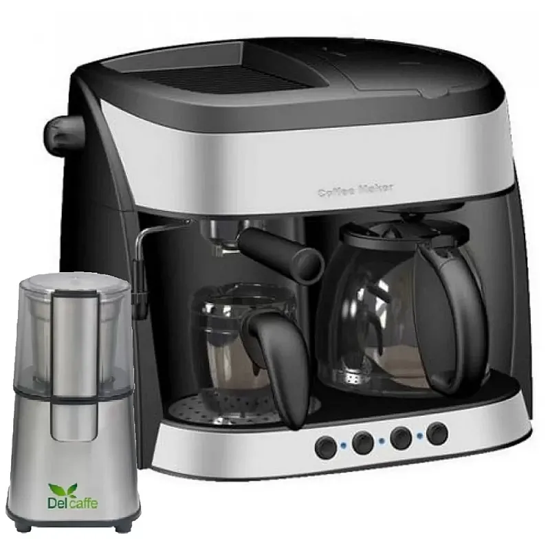 Pachet Espressor Studio Casa 3 In 1 Di Mattino Sc425, 15 Bari, 1700W, 1.25 L, Functie Spumare,+ Rasnita Del Caffe Grind Master, 220W, 60G - Studiocasa.ro