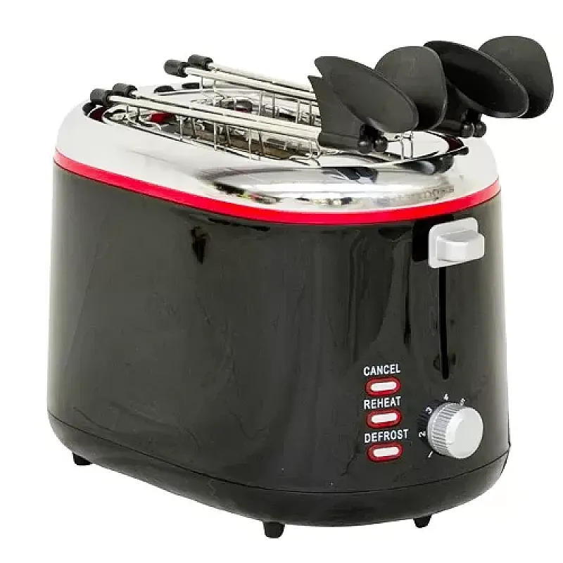 Prajitor de paine 2 Felii, Cu Clesti Inox, Timer, Ar1T25 Bk Ardes – Ar1T25 - Studiocasa.ro