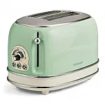 Prajitor de paine Ariete, 0155 Vintage, 810 W, 2 Felii, verde - Studiocasa.ro