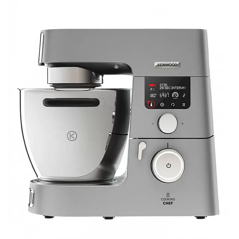 Robot de bucatarie Kenwood KCC9060S cu functie de gatit, plita de inductie de la 20 -180 ° C, 24 programe pre-setate, Vas inox 6,7 l, 1500 W, Argintiu - Studiocasa.ro