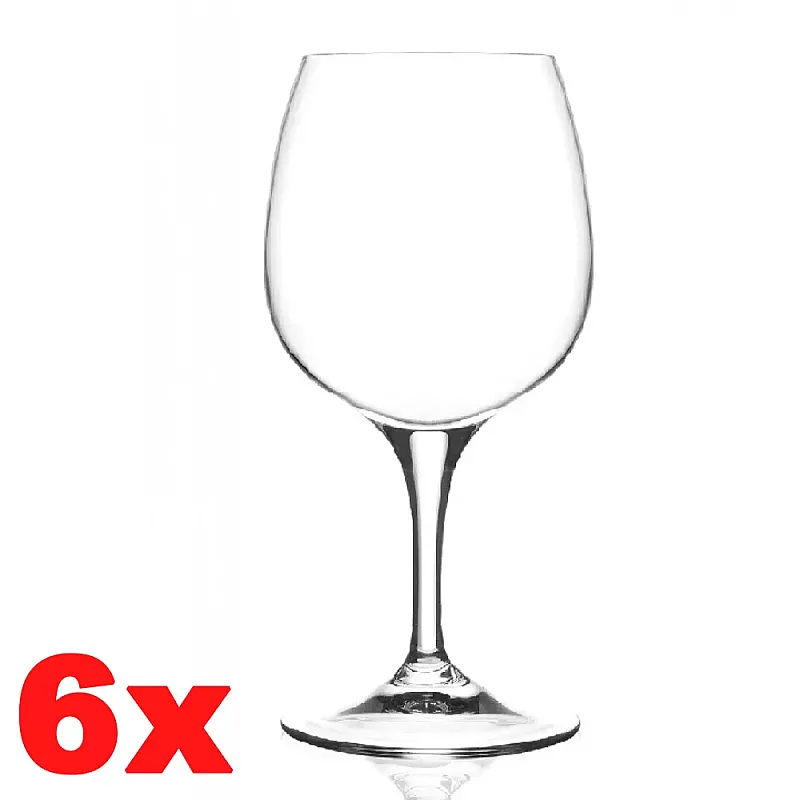 Set 6 Pahare Vin Cu Picior, Daily Rcr - 34Cl - Sticla Cristalina - Luxion - Studiocasa.ro