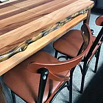 Set Masa Extensibila Kelelemn Natur Design Smart Living + 4 Scaune Eko Design Smart Living , Eco Leather Maron Studio Casa - Studiocasa.ro