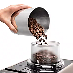 Espressor automat DeLonghi Rivelia EXAM 440.55.BG, 2 recipiente pentru boabe, Tehnologie Bean Adapt, carafa cu tehnologie LatteCrema Hot, 1450W, 19 bar, 1.4 l, Bej - Studiocasa.ro