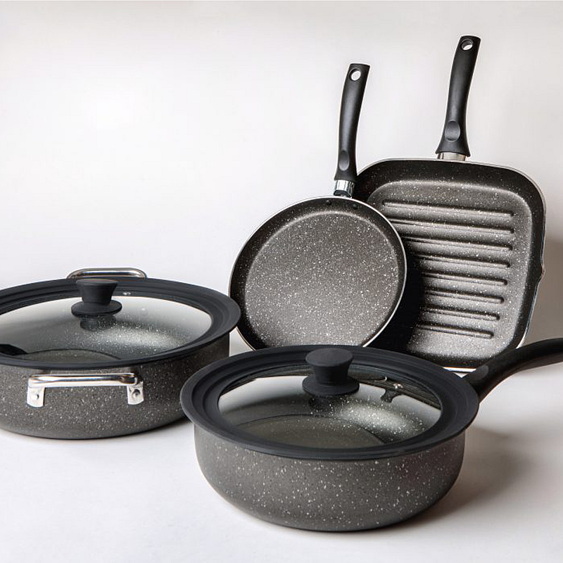 Tigaie aluminiu Studio Casa - Pepita Granit  24 cm - GPMPP2451 - Studiocasa.ro