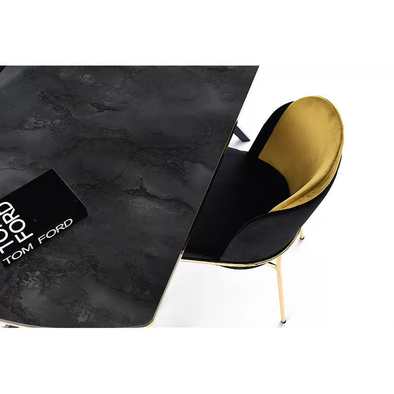 Masa Dinning ARES, Smart Living, Studio Casa, 180x90 cm, blat imitatie marmura - Studiocasa.ro