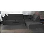 Coltar extensibil PEK Gusto Black, dreapta,  Studio Casa, 300x200x95 cm  material textil, 5 locuri - Studiocasa.ro