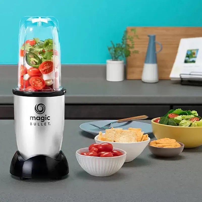 Blender Nutribullet Magic Bullet, 0.56l, 1 treapta viteza, 200W, argintiu-negru - Studiocasa.ro