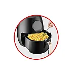 Friteuza cu aer cald Ardes Eldorada Maxi AR1K33, 1450 W, afisaj digital, 5 l, termostat reglabil, timer, Negru - Studiocasa.ro