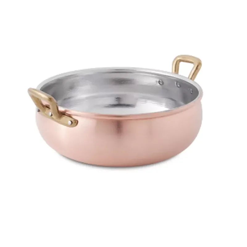 Cratita din cupru cu manere, 28cm, traditionala, Studio Casa - Studiocasa.ro