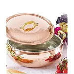 Cratita din cupru cu manere, 28cm, traditionala, Studio Casa - Studiocasa.ro