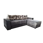 Coltar extensibil SIMONA Studio Casa, cu lada de depozitare, material textil catifelat, 250 x 140 x 77 cm, Gri - Studiocasa.ro