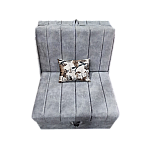 Fotoliu Pat Extensibil Pek Minuetto Smart Living, Grey, Studio Casa, material tip catifea - Studiocasa.ro