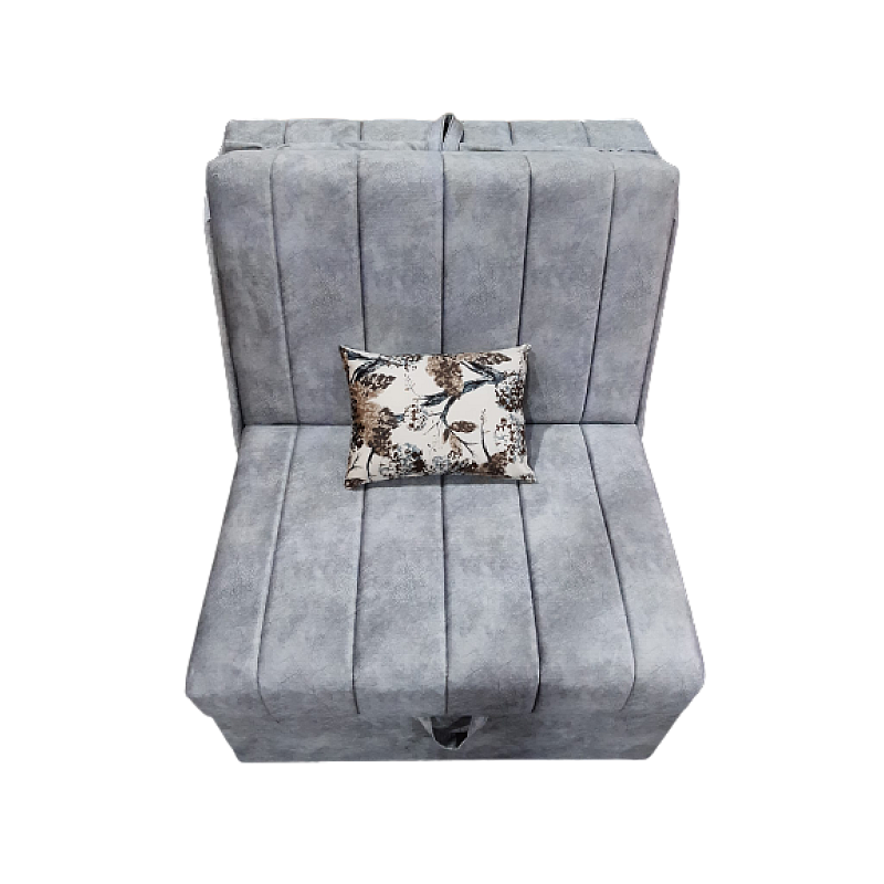 Fotoliu Pat Extensibil Pek Minuetto Smart Living, Grey, Studio Casa, material tip catifea - Studiocasa.ro