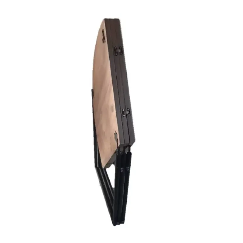 Masa rotunda Atlantic Pine Smart Living, Studio Casa, Diametru 100 cm, Pliabila, Design industrial, modulara - Studiocasa.ro