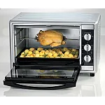 Cuptor electric Ariete 986, 1800 W, 45l, 6 pozitii de gatire, Ventilatie, Rotisor, Timer, Geam dublu, Accesorii incluse, Argintiu - Studiocasa.ro