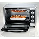 Cuptor electric Ariete 986, 1800 W, 45l, 6 pozitii de gatire, Ventilatie, Rotisor, Timer, Geam dublu, Accesorii incluse, Argintiu - Studiocasa.ro