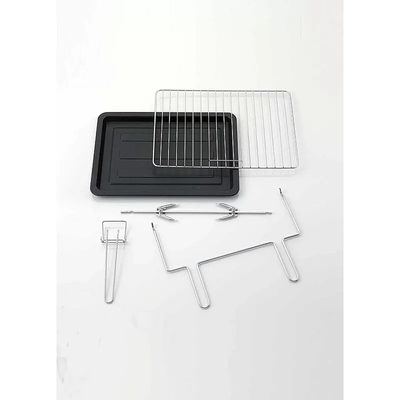 Cuptor electric Ariete 986, 1800 W, 45l, 6 pozitii de gatire, Ventilatie, Rotisor, Timer, Geam dublu, Accesorii incluse, Argintiu - Studiocasa.ro