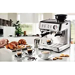 Espressor manual Ariete Cremissima 1313 Metal, 1600w, Rasnita incorporata, Sistem cappuccino, 15 Bar - Studiocasa.ro