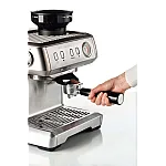 Espressor manual Ariete Cremissima 1313 Metal, 1600w, Rasnita incorporata, Sistem cappuccino, 15 Bar - Studiocasa.ro