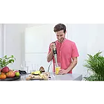 Mixer vertical Braun MQ9138XI, 1200 W, Pahar gradat 0.6 l, Tocator 0.5l, Tel, Rasnita, viteza variabila, Negru - Studiocasa.ro