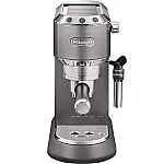 Espressor manual De’Longhi Dedica EC 785.GY, 1300 W, 1.1 L, 15 bari, Tamper si Cana inox Gray - Studiocasa.ro
