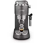 Espressor manual De’Longhi Dedica EC 785.GY, 1300 W, 1.1 L, 15 bari, Tamper si Cana inox Gray - Studiocasa.ro