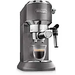 Espressor manual De’Longhi Dedica EC 785.GY, 1300 W, 1.1 L, 15 bari, Tamper si Cana inox Gray - Studiocasa.ro