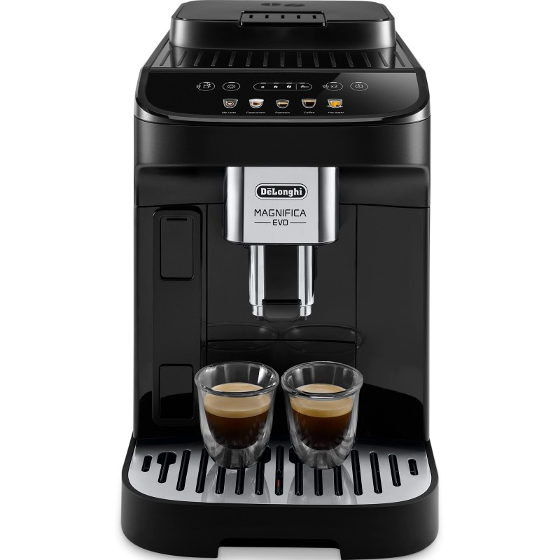 Espressor cafea utomat De'Longhi Magnifica Evo ECAM 290.61.B, Carafa pentru lapte, Sistem LatteCrema, Rasnita cu 13 setari, 1,8l, 15 bar, 1450W, Negru