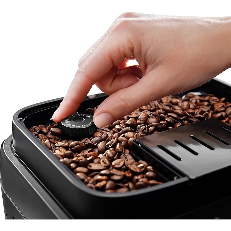 Espressor cafea automat DeLonghi Magnifica Evo ECAM 290.81.TB, Carafa pentru lapte, Sistem LatteCrema, Rasnita cu 13 setari, 1,8l, 15 bar, 1450W, Negru/Argintiu - Studiocasa.ro